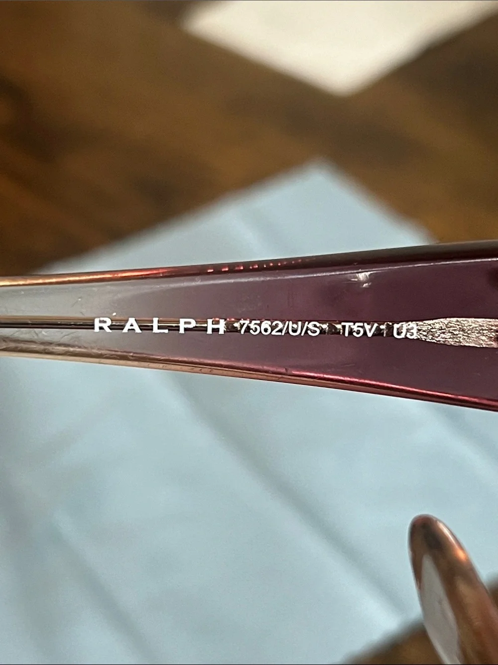 Ralph Lauren Purple Gradient Frame Sunglasses with Dark Gradient Lenses